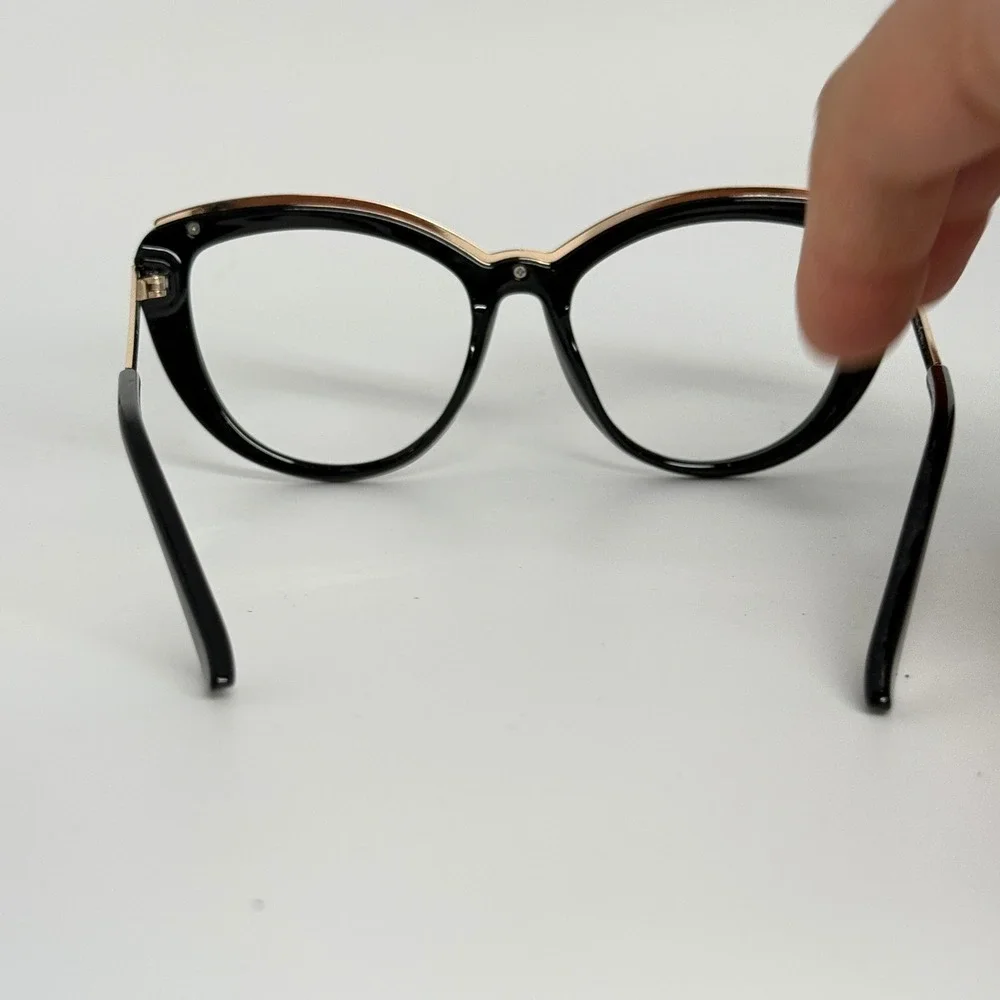 Prive Revaux Sunset Place S‎ 807M9 Black Gold Polarized Cat Eye Sunglasses 21834